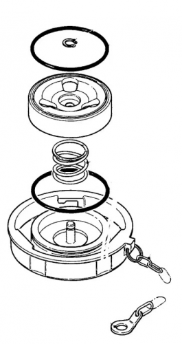 Dust cap for aviation loading adapter model  T025C